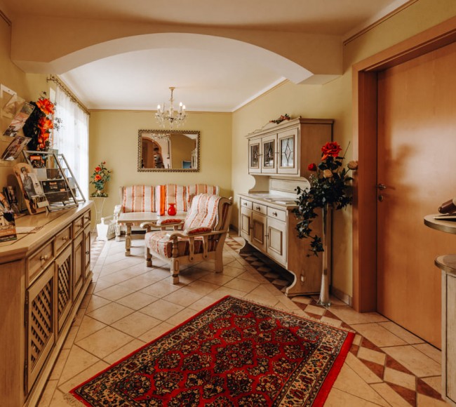 Eingangsbereich im 3 Sterne Hotel Garni Tannenhof 