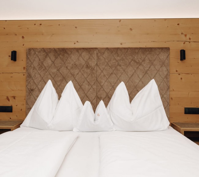 Moderner Stil im Doppelzimmer im Hotel Tannenhof 