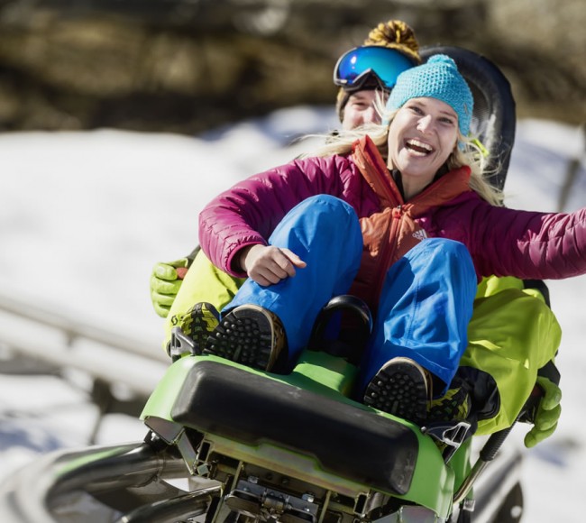 Lucky Flitzer Rodelbahn im Winter © Flachau Tourismus